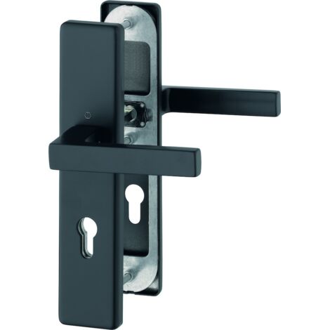 HOPPE® Schutz-Drückergarnitur mit Langschild Austin 1769/2221/2210, 8/72 mm, Aluminium, 11758557