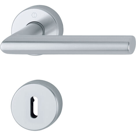 HOPPE® Drückergarnitur mit Rosetten Amsterdam 1400/42H/42HKVS, Aluminium, 10723333