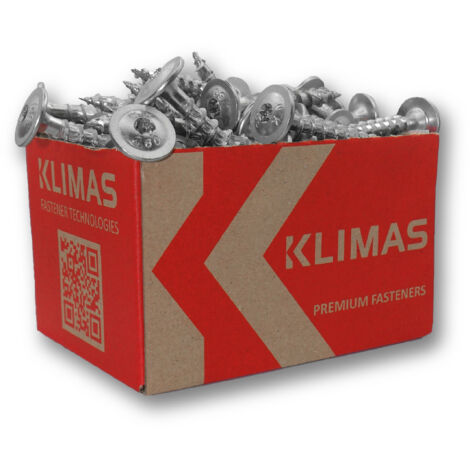 Tellerkopfschraube 8x360 Tellerkopf hell verz.TX40 KLIMAS