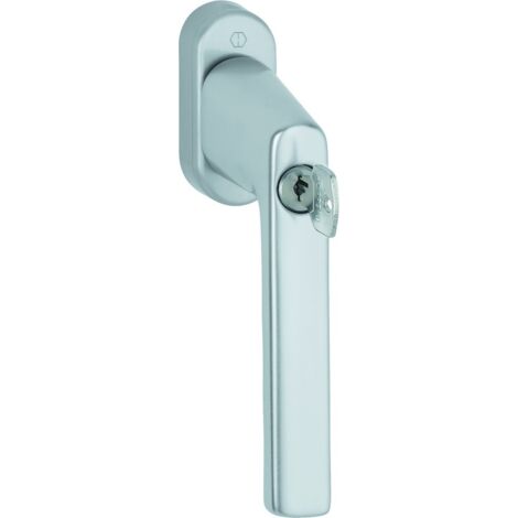 HOPPE® Fenstergriff abschließbar Hamburg 0700LS/U26, mit Schrauben, Aluminium, 11950213