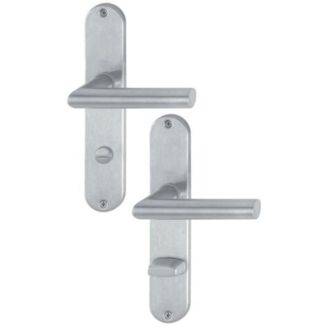 Langschildgarnitur Amsterdam E1400Z/302 Edelstahl F69 SK/OL 78 mm