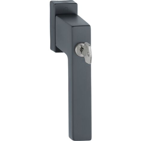 HOPPE Fenstergriff TOULON Sperrzylinder TBT, VK 7x37 mm, schwarz matt