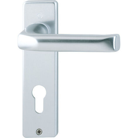 HOPPE® Drückergarnitur mit Kurzschild London 113/202KP/AP, Aluminium, 6880587
