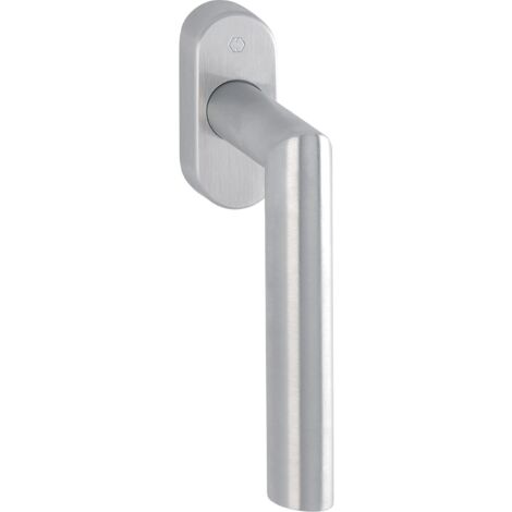 HOPPE Fenstergriff AMSTERDAM - Secustik, VK 7 x 32 - 42 mm, Edelstahl matt