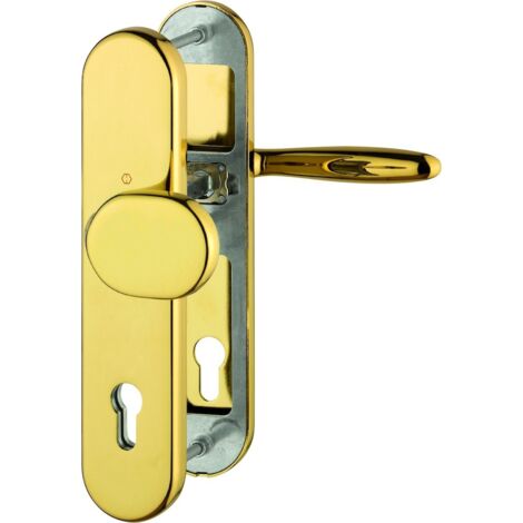 HOPPE® Schutz-Wechselgarnitur mit Langschild Verona M86G/3331/3310/151, 10/92, Messing, 3670421 (1/2)
