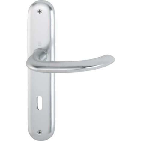 Hoppe Langschildgarnitur Mar.1138/273P Alu.F1 OB 72mm DIN L/R