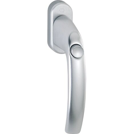 HOPPE Fenstergriff ATLANTA mit Druckknopf, Aluminium silber eloxiert
