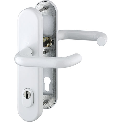 HOPPE® Schutz-Drückergarnitur mit Langschild Paris 138/3332ZA/3310, 10/92 mm, Aluminium, 3664996 (1/2)