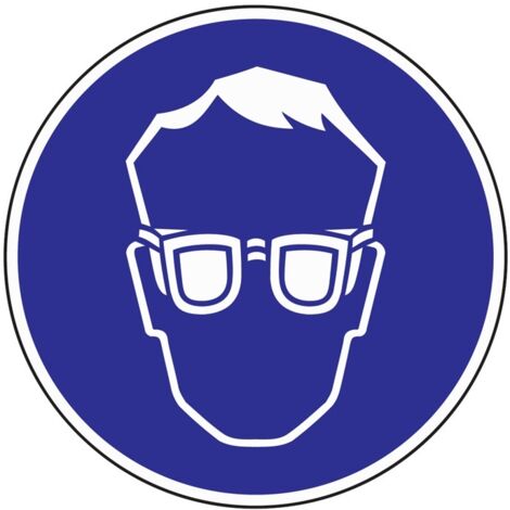 Gebotszeichen Augenschutz benutzen Kunststoff (1/2)