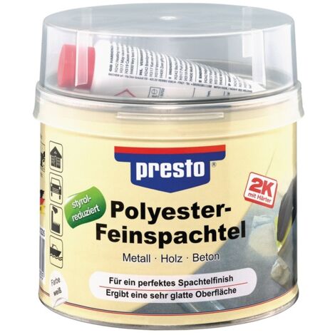 2K-Feinspachtel weiß,Härter rot 1000g Dose