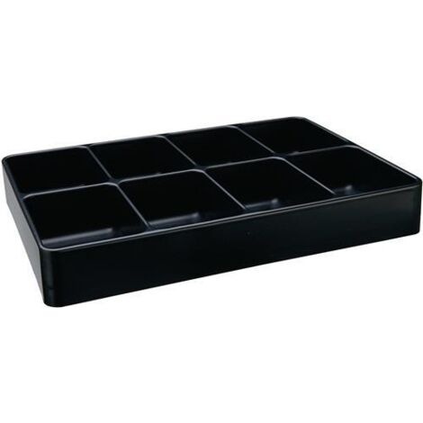 2400675 Einsatz LOGS 130 H48xB338xT238mm Kunststoff schwarz 8-fach