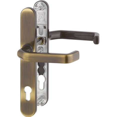 HOPPE® Drückergarnitur mit Schmalschild Liverpool M1313G/3357N, Messing, 2899662