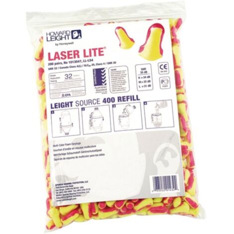 Gehörschutzstöpsel Laser Lite EN 352-2 SNR 35 dB Nachfüllpack 200 PA/Pk. (1/2)