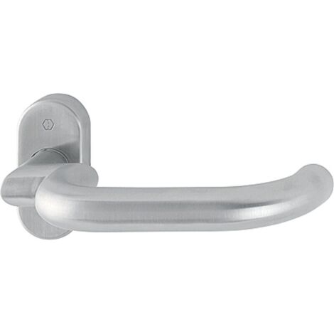 HOPPE® FH Drücker-Halbgarnitur ohne Schlüsselrosette Paris FS-E138GF2/55, Edelstahl, 3185362 (1/2)