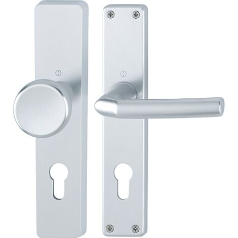 HOPPE® Wechselgarnitur mit Langschild Birmingham 54/227/202SP/1117, Aluminium, 2534006