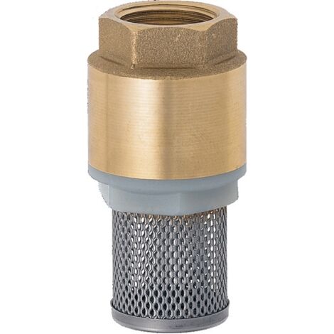 Fußventil Messing/Chromstahl Innengewinde 1 ″