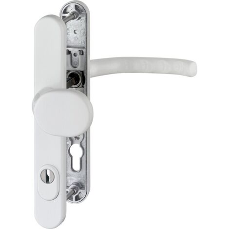 HOPPE® Schutz-Wechselgarnitur mit Schmalschild Luxembourg 86G/3359ZA/3357N/1500, Aluminium, 2202255