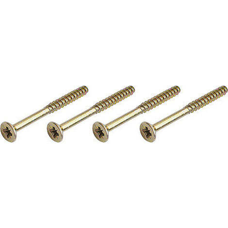 HOPPE® Holzschrauben-Set für Rosetten mit Kunststoff-Unterkonstruktion und Stütznocken, Eisen 75 mm Kreuzschlitz  4 mm