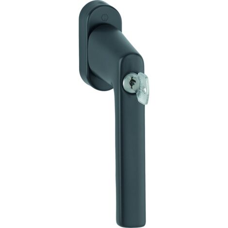 HOPPE Aluminium-Fenstergriff abschliessb. D/K Hamburg 0700LS/U26, F9714M/NAS/7/032-042/2W153-EW/90/9999/M5X45/50 - 11950560