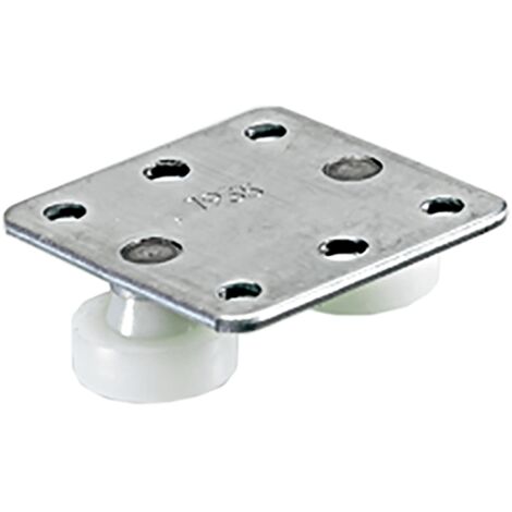 Hettich Kulissenauszug-Rollenhalter, Quadro Big Duplex 47511, Stahl verzinkt, weiß (1/2)