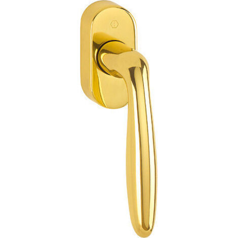 HOPPE Messing-Dreh-/Kipp-Fenstergriff Verona F77-R/NA/7/032-042/90/M5X45/50 - 11568276 (1/3)