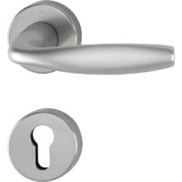► HOPPE New York Rosetten-Garnitur 1810/42KV/42KVS-Profilzylinder-F9 Aluminium Stahl-Innentür für Innentüren