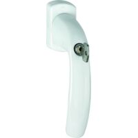 HOPPE® Fenstergriff abschließbar New York 0810SVS/U10, mit Schrauben, Aluminium, 3480741