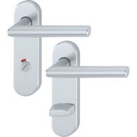 HOPPE® Drückergarnitur mit Kurzschild Amsterdam 1400/353KH, Aluminium, 10724504