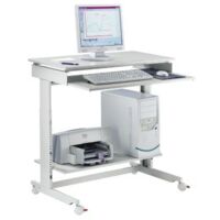 PC-Arbeitstisch H720-1100xB900xT500mm lichtgrau, RAL 7035 fahrbar