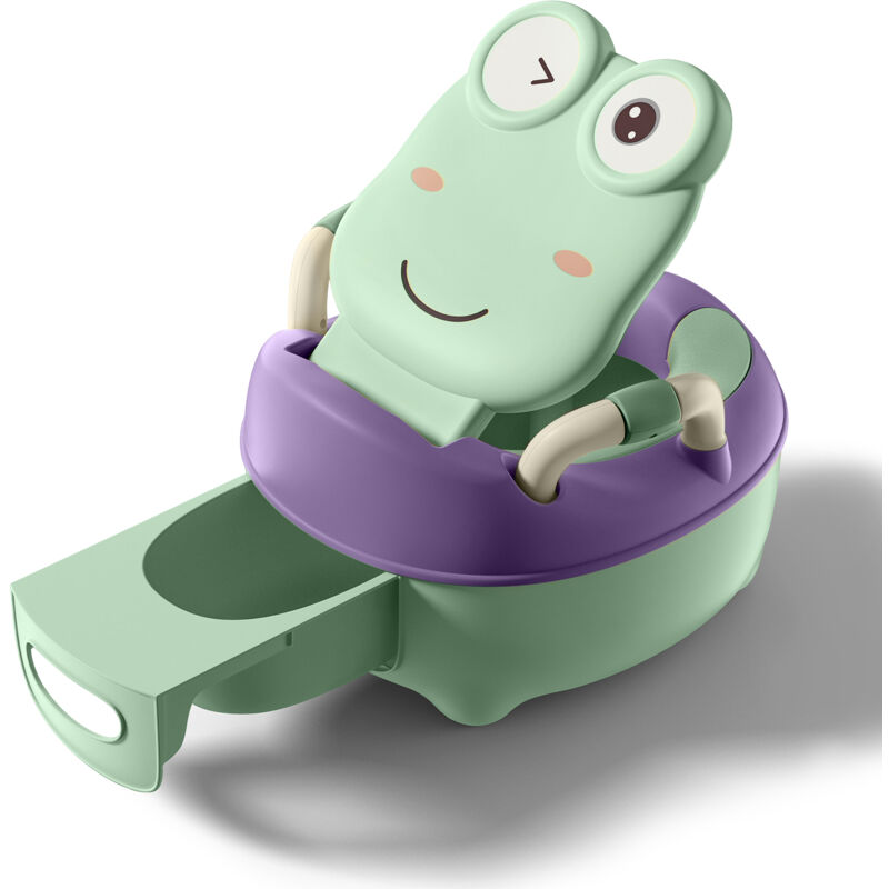 Vasino Per Bambini A Forma Di Rana - Design Ergonomico Con Manici E Antiscivolo | Verde Tipo A - Foto 10