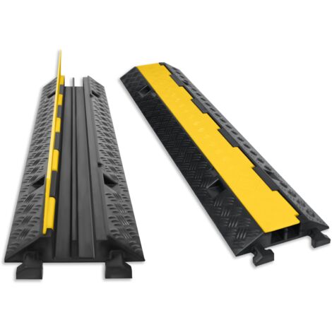 Hengda 6 Pezzi Rampa Di Protezione Cavo Di Terra 2 Canali Tubo Di Gomma 100cm Canale Di Terra 84312621