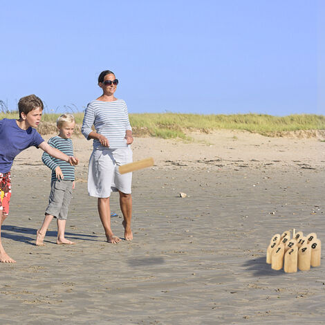 Fantasy Kubb Game - Gioco Dei Vichinghi In Legno Da Esterno | 21 Pezzi Versione Piccola Con Borsa