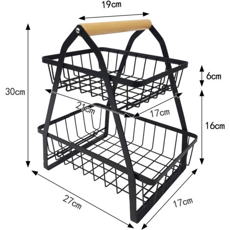 Cesto di frutta appeso a 3 livelli sopra la porta organizzatore cestini appesi a parete in juta intrecciata a mano organizzazione di cestini da parete Decor