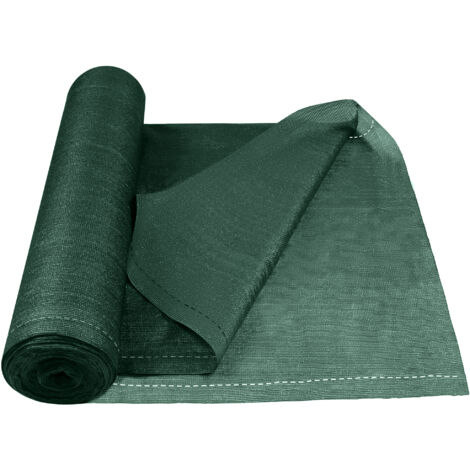 Rete Ombreggiante 1x10m HDPE 280g/m² - Frangivista Per Giardino E Balcone - Con Occhielli E Fascette, Antracite - Foto 9