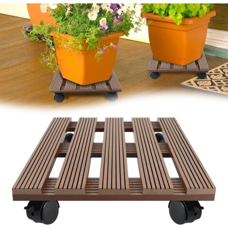 Sottovaso Con Rotelle Per Piante 37,5 Cm - Verde, Plastica Alimentare - 2