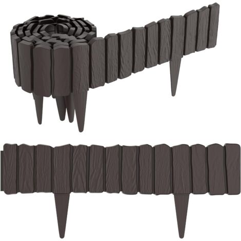 Bordo Aiuole Gardenix - Effetto Legno, 2,5 Metri, Marrone Per Giardino - Foto 13