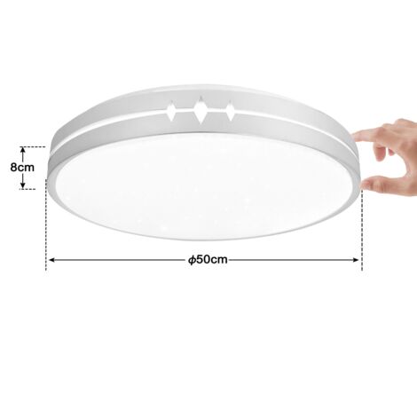 Panel LED De Techo Integrado De 18 W, Redondo, 22,5 Cm, Blanco Cálido