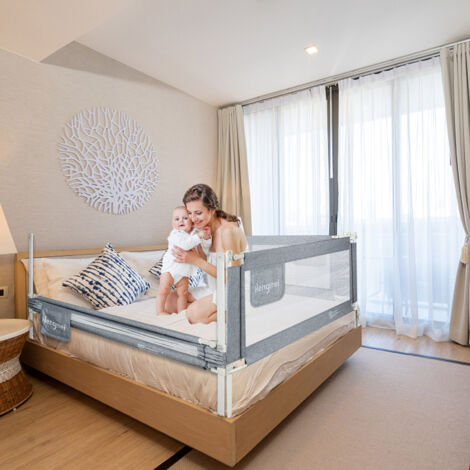 Y- STOP Riel De Caa Para Niños Pequeños, Rieles Convertibles Para Cuna, Protector De Riel De
