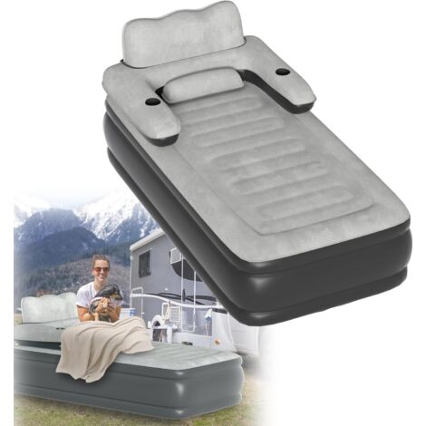Luxchoice Cama Inflable con Bomba Incorporada ColchóN Hinchable Cama de Aire CóModa Y Autoinchable para Invitados En El Viajes