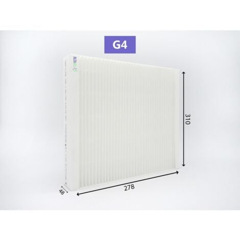 Filtres G4/F7 compatibles ALDES DEE FLY Modulo ou Hygro avec by-pass