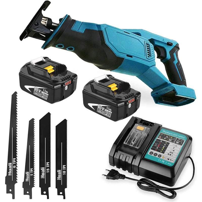 Elektrische Säbelsäge 12 Sägeblätter Onhe Akku Für 18V Makita Batterie