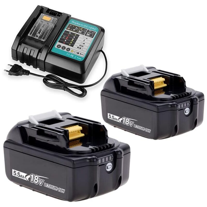 Qinycon 2 Stück Ersatzakku für Makita Akku 18V 8000mAh BL1860B BL1860 Qinycon 2 Stück Ersatzakku für Makita Akku 18V 8000mAh BL1860B BL1860