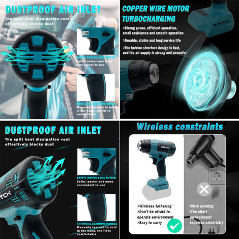 3 Heißluftpistolen Düsen Set - 90°/120°/Flach Für Kunststoffschweißen