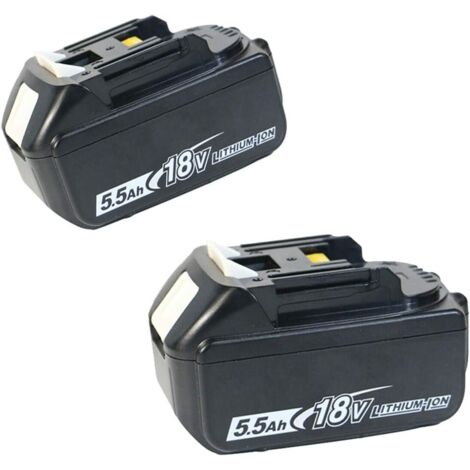 Akkus für Elektrowerkzeug, 2 Stück BL1860 Kompatibel mit Makita-Akku 18 V 8,0 Ah Li-Ionen-Akku, kompatibel mit BL1840B BL1850B BL1860B BL1830B BL1845 LXT-400 mit LED-Anzeige (1/5)