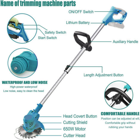 21V Rasentrimmer Mit Akku Für Makita Rasentrimmer, Produktbild-Vorschau 6