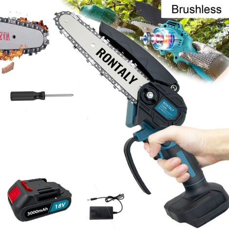 TOPWAY Kabellose Handfräse 18V Bürstenlos - Kompatibel Mit DeWalt Akkus, 3 Spannzangen (1/4", 6, 8 Mm)