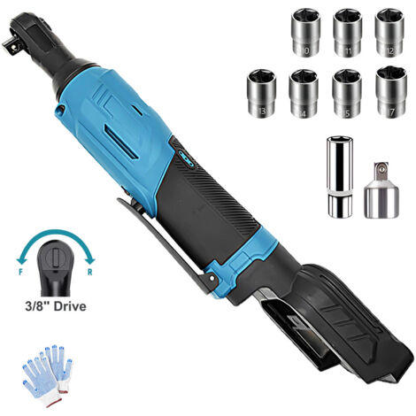 Akku Ratschenschrauber 2 Akkus Akku Ratsche 150Nm Ratschenschlüssel 3/8 Cordless Slim Ratchet Set