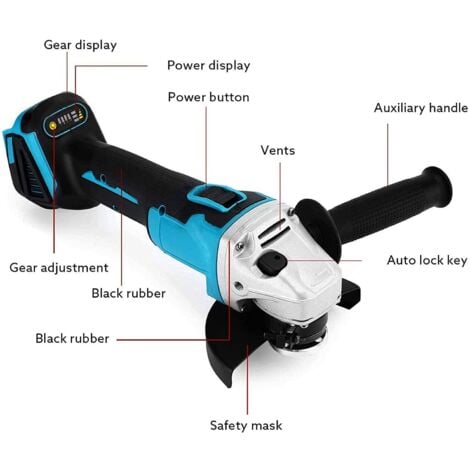 Smerigliatrice Angolare Makita 18V Senza Spazzole - 125mm, Senza Batteria, Per Taglio E Smerigliatura - Foto 12