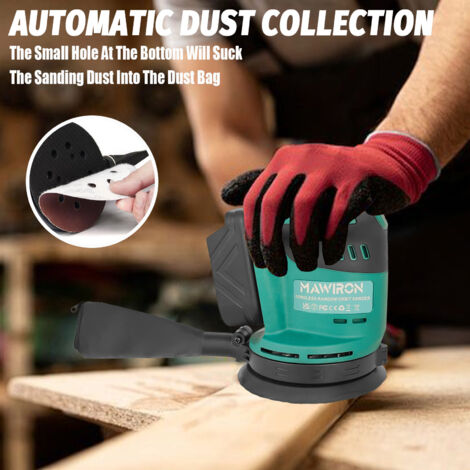 Levigatrice Rotoorbitale Weytoll 125 Mm A Batteria - Senza Spazzole, 12000 RPM, Per Batteria Makita - Foto 2