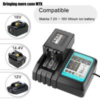 Caricabatterie Per Batteria Makita 18V 5.0Ah - Compatibile Con BL1860B, BL1850, Con LED Indicator - Foto 2